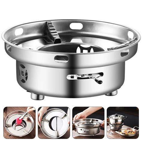 ALCOHOL STOVE PORTABLE Hot Pot Camping Cooker Burner Griddle PicClick UK