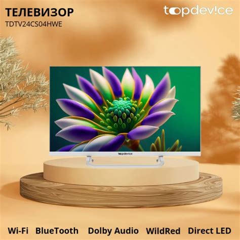Topdevice Телевизор ТTDTV24CS04H_WE (DVB-T2/C/S2, WildRed, Smart TV, Wi ...