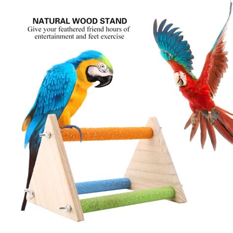 Oiseau Perchoir En Bois Plate Forme En Bois Naturel Stand Branche De