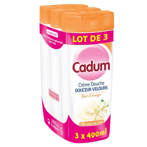 Gel Douche Fleur D Oranger Cadum Les Flacons De Ml Prix Carrefour