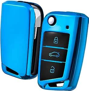 OATSBASF Car Key Cover Compatible With VW Car Key Case For VW Golf 7