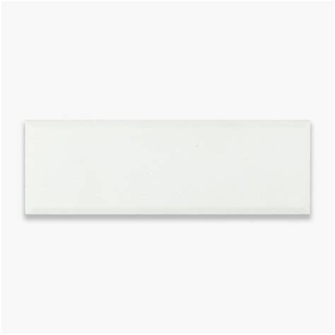 Thassos Polished 4x12 Deep Beveled Marble Tile Calacatta Tile