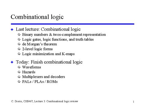 combinational logic