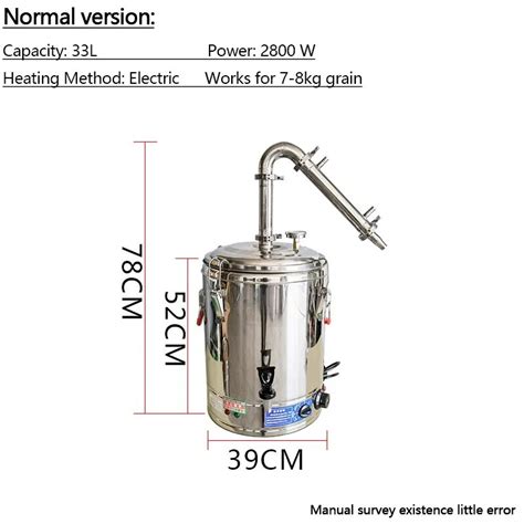 33L Home Alcohol Distiller Wine Electric Equipment For Home Brew