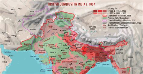 British Conquest Of India Map