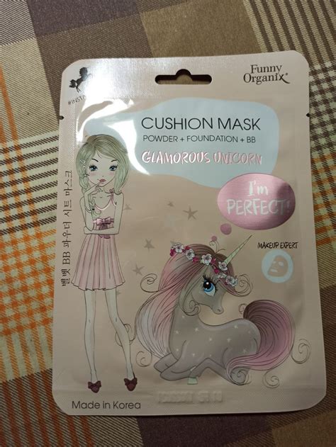 Маска для лица Funny Organix Кушон на тканевой основе "Эффект BB-пудры ...