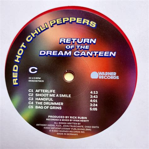 Return Of The Dream Canteen Red Hot Chili Peppers