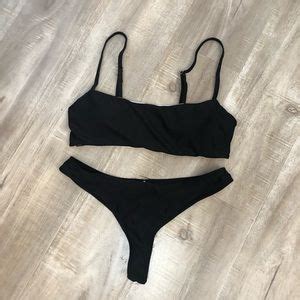 Swim Black Pushup Bikini Set Never Worn Poshmark