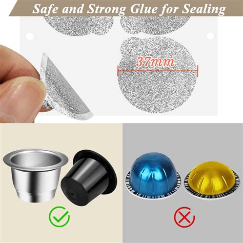 Capmesso Coffee Capsules Foil Seals Aluminum Lids Foil Stickers To Re