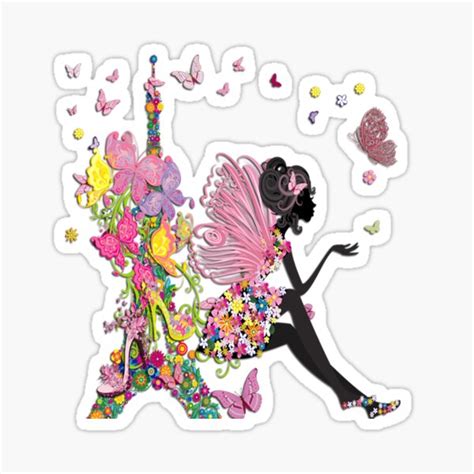 Fashion Girl In Paris Sticker For Sale By Vitalia Redbubble