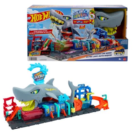 Paniate Hot Wheels City Autolavaggio Mega Squalo