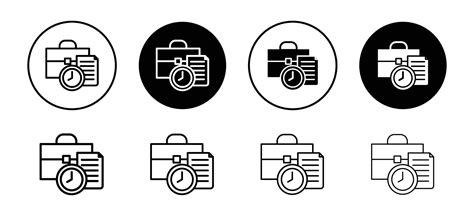 Work history icon set collection for web 47483636 Vector Art at Vecteezy