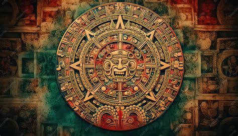 premium photo  ancient mayan calendar  mexico