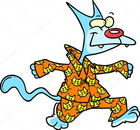 Cartoon Cats Pajamas — Stock Vector © Ronleishman 13916416