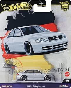 Hot Wheels Audi S4 Quattro Premium Car Culture World Tour 5 5 HRV81 Silver Amazon Ca Toys