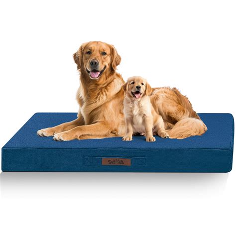 Sytopia Orthopedic Waterproof Extra Large Dog Bed, Indestructible Egg Crate Foam Pet Bed with ...