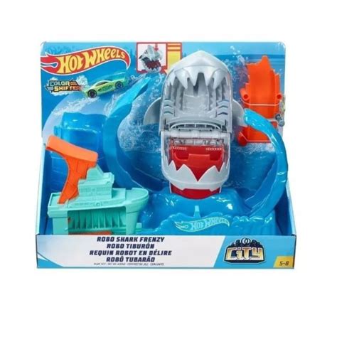 Pista Hot Wheels City Robo Tubarao Mattel Casa São José Brinquedos