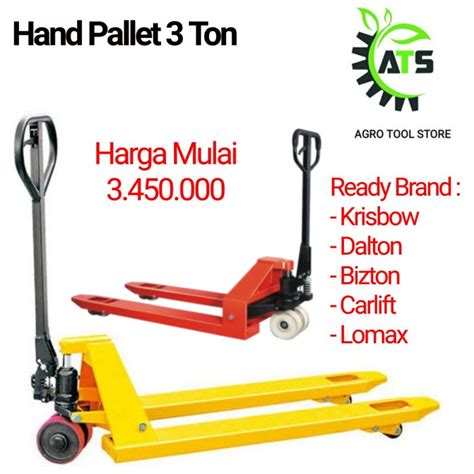 Jual Hand Pallet 3Ton Krisbow Car Lift Dalton 3 Ton Alat Angkut Barang