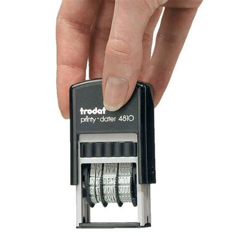 Датер TRODAT 4810 мини_латинский шрифт: купить, цена. штемпельна ...