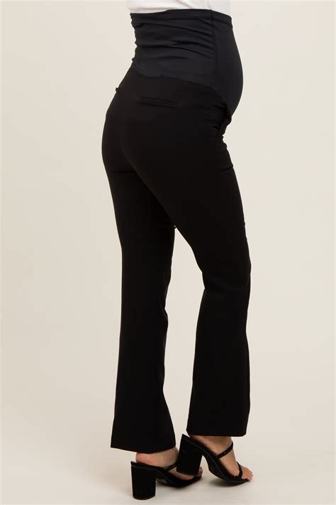 Black Slim Fit Maternity Trousers – PinkBlush