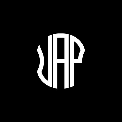 uap letter logo abstract creative design uap unique design
