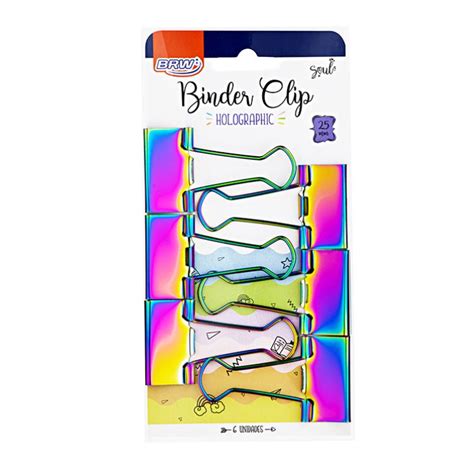 Clips P Papel Binder Rainbow Mm Unidades Brw A Casa Das Artes