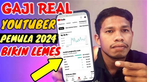 Tragis Banget Teryata Cuma Segini Gaji Youtuber Pemula Setelah Di