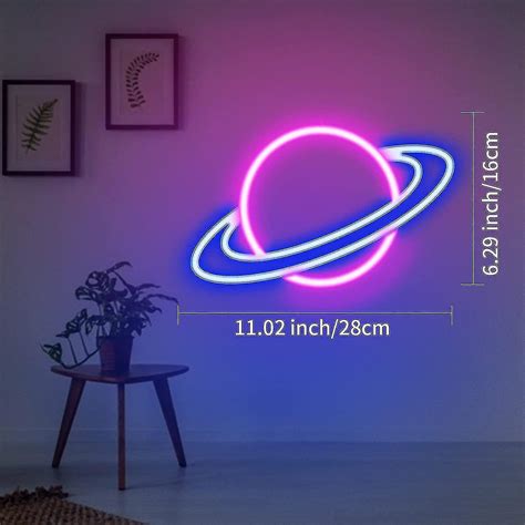 Neon Signs Planet Led Neon Lights Neon Light Sign For Wall Usb Battery