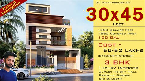 X D House Plan Square Feet Bhk House Design D