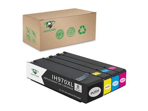 Replacement 970xl 971xl Ink Cartridges Supricolor 970 971 Ink V8 Chips Compatible Officejet Pro