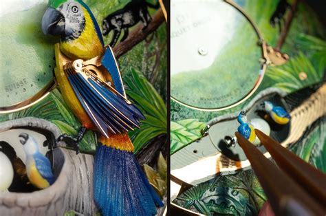 A Timeless Symphony Jaquet Drozs Parrot Repeater Automaton Pocket Watch