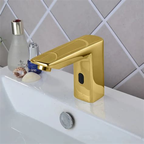 Water Automatic Touchless Faucets Infrared Basin Brass Auto Gold Sensor Faucet Buy Auto