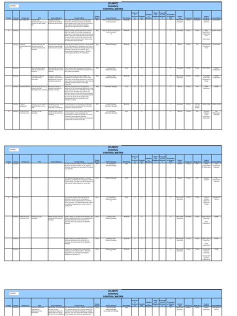 Sox Internal Control Case Study and Control Matrix | Download Free PDF ...