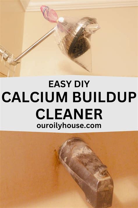 how to clean the calcium build up