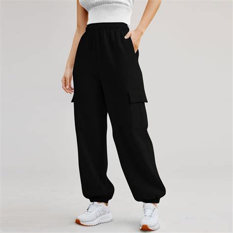 Biziza Sweatpants Women Baggy High Waisted Athletic Works Cinched