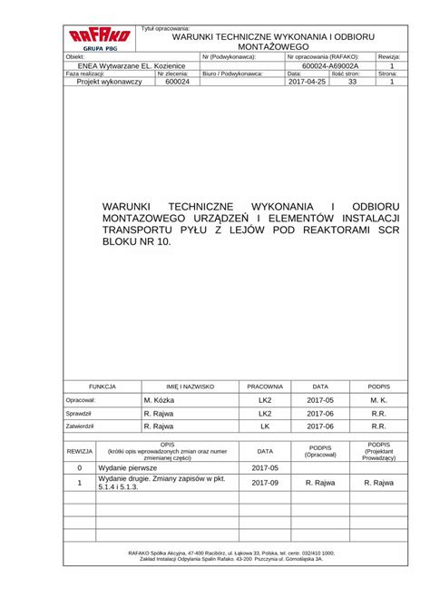 Pdf Warunki Techniczne Wykonania I Odbioru Pn En A