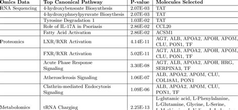 Top 5 Canonical Pathways from Ingenuity Pathway Analysis (IPA ...