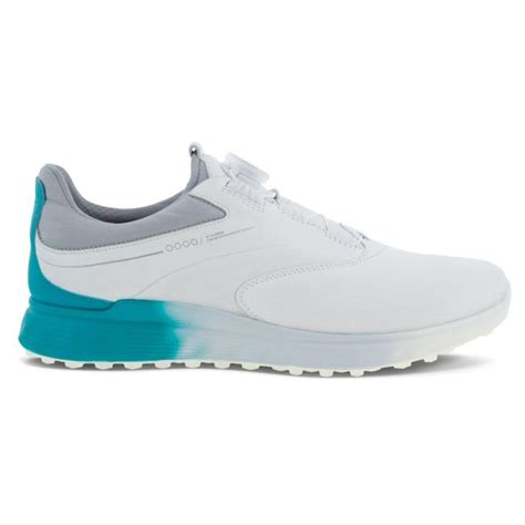 Ecco S Three Boa Golf Shoes Whitecaribbeanconcrete Carls Golfland