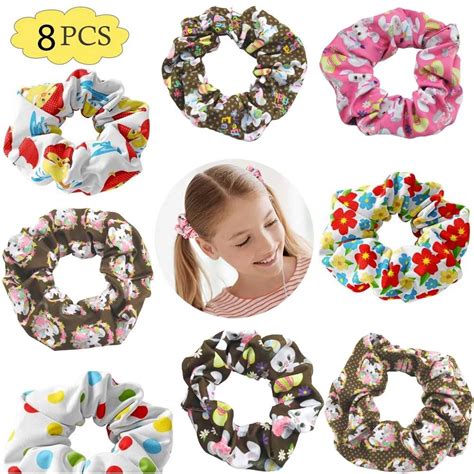 Scrunchies Para Ni A Inspirada Unids Pack Paquete Patr N De Pelo