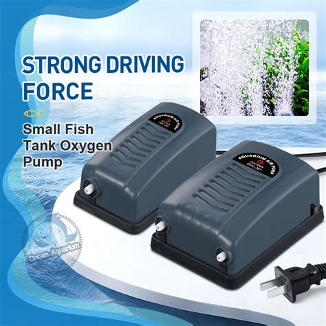 Hz Dual Air Pump Aquarium Fish Tank Oxygen For Aquarium Shopee