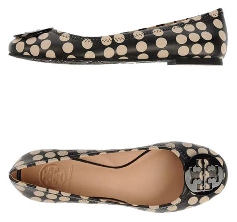 Tory Burch Black Nude Nwt Reva Ballet Big Marple Polka Dots Leather Sz Tory Burch Ballet