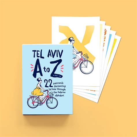 Tel Aviv A-Z Postcard Bundle - Citykat Stories Shop- Collections