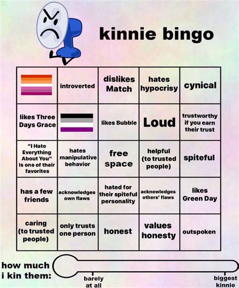 Fanny Kinnie Bingo Didjsj Bingo Bingo Template Bingo Board