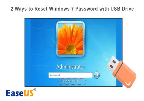 Top 3 Ways To Reset Windows 7 Password With Usb Drive