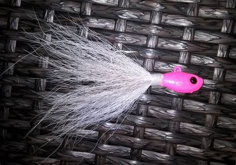 Ultra Minnow Bucktail Jig Pink White Striper Jigs T A Jigs Ebay