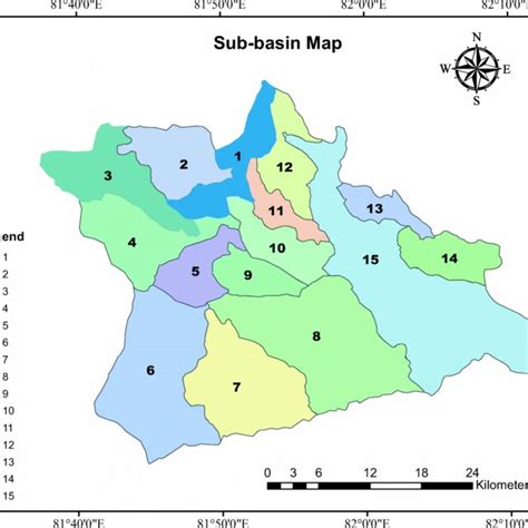 The Sub Basin Map Of The Study Area Nainagorma Basin Is Divided Into