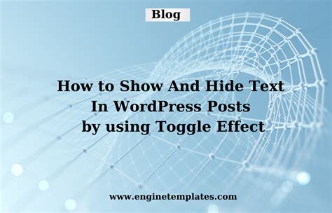 How To Show And Hide Text In WordPress Posts Using Toggle Effect 2024