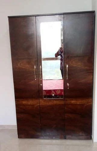 3 Door Brown Wooden Wardrobe With Locker At Rs 12000 Piece In Mumbai