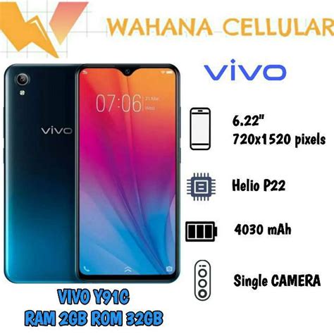 Jual Hp Vivo Y91c 232 Gb Fifo Y91 C 2019 Ram 2gb Internal 32gb