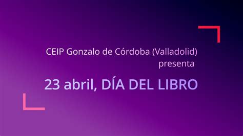 D A Del Libro Ceip Gonzalo De C Rdoba Youtube